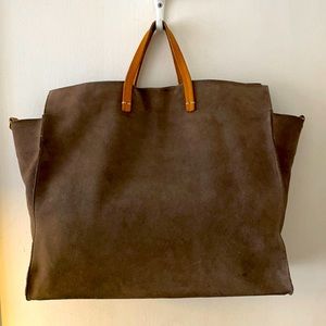 Clare V suede simple tote